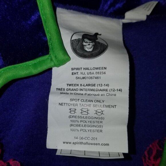 Teapot Tea Party Dress Costume Tween Girl XL 12-14 Pink Purple Yellow Bubble Hem - Picture 4 of 10